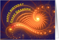 Great Grandma Birthday Bright Lights card