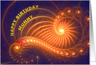 Mummy Birthday Bright Lights card