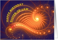 Sister-in-law Birthday Bright Lights card