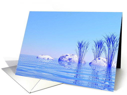 Blank Tranquil Water card (294996)