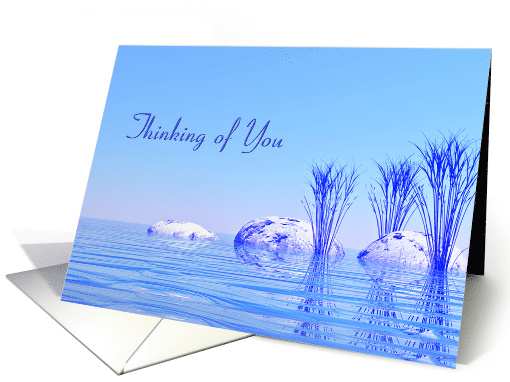 Thinking of You Tranquil water card (295004)