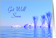 Get Well Soon Tranquil water card