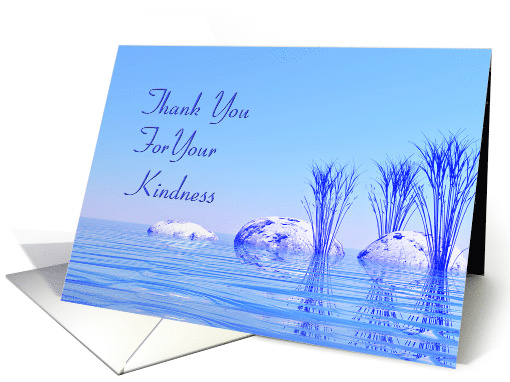 Kindness Thank You Tranquil water card (295046)