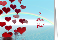 I Love You, Falling hearts card