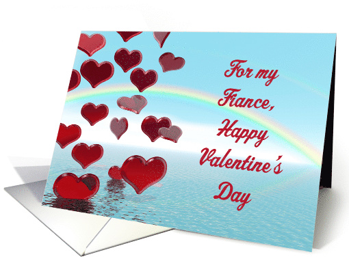 Fiance, Valentine, Falling hearts card (298806)