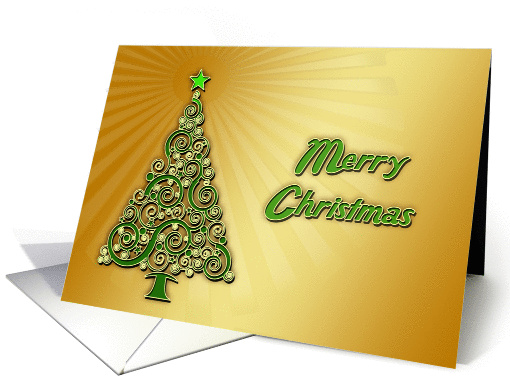 Curvy Christas Tree card (315502)