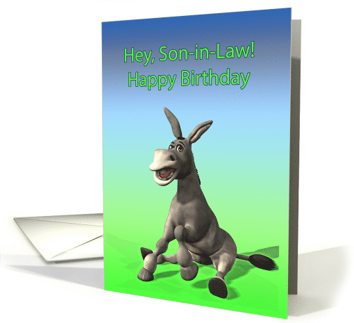 Son-in-Law Birthday Funny Ass card (327318)