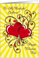 Girlfriend Entwined Hearts Valentine’s Day card