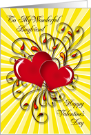 Boyfriend Entwined Hearts Valentine’s Day card