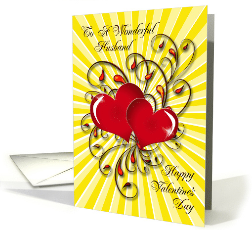 Husband Entwined Hearts Valentine's Day card (335465)