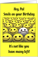 Pal Funny Birthday Smile card