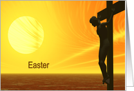 The Crucifixion at Easter card