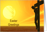 Golden Cross, Easter Greetings card