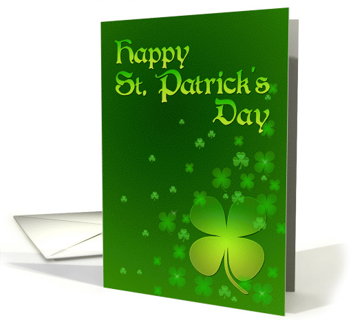 Shamrocks for St Patrick's Day card (353420)