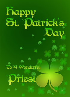 Priest St Patrick's Day Shamrocks