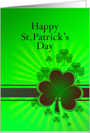 Shamrocks for St Patrick’s Day card