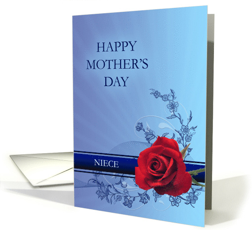 Niece, Red Rose Mother's Day, card (388560)