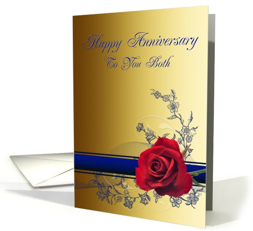 Wedding  Anniversary card to you both card (389268)
