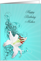 White Lily Birthday, Mother card