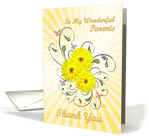 Parents Thank You Daisies card (394503)