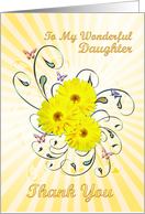 Daughter Thank You Daisies card