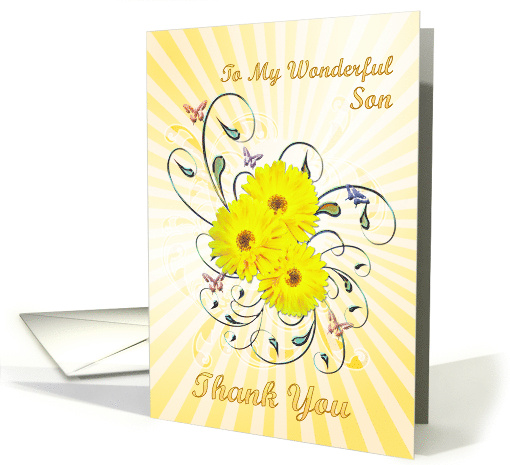 Son Thank You Daisies card (394509)