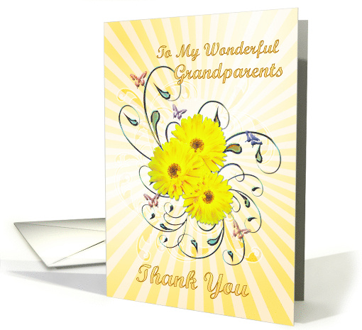 Grandparents Thank You Daisies card (394510)