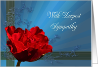 Sympathy Rose card