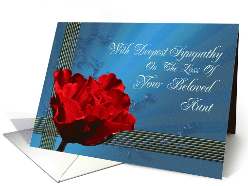 Sympathy Loss of Aunt card (405378)