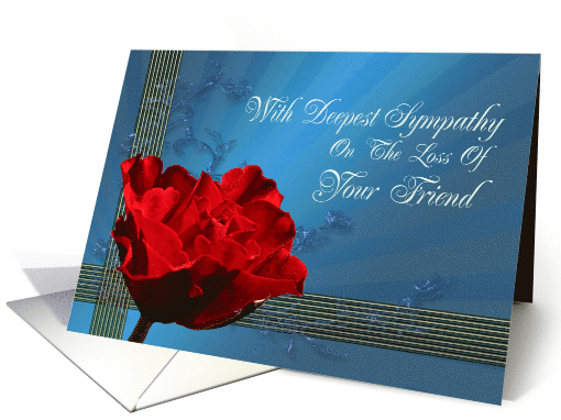 Sympathy Loss of Friend card (405395)