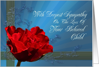 Sympathy Loss of Child card