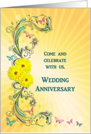 Invitation to Wedding Anniversary Party card