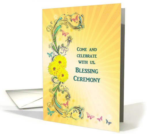 Invitation to a Blessing Ceremony card (415153)