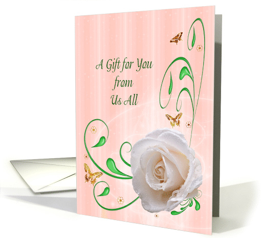 A Gift From Us All, White Rose card (455200)