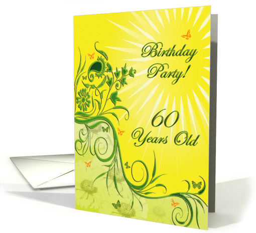 60th Birthday Party card (466231)