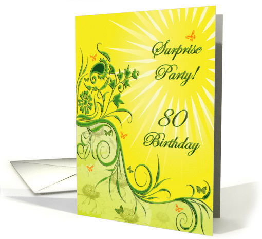 Surprise 80th Birthday Party card (466698)