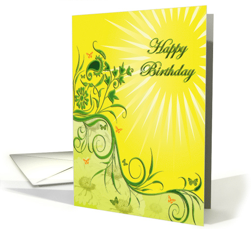 Sunshine Birthday card (468191)