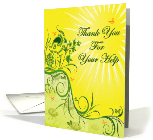 Thank You for Your Help card (468197)