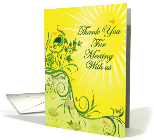 Thank You for Meeting With Us card (468630)
