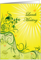 Invitation to a Lunch Meeting card
