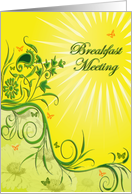 Invitation to a Breakfast Meeting card