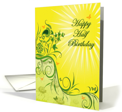 Happy Half Birthday card (504706)