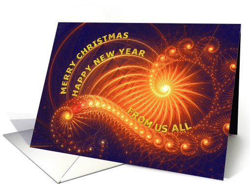 Christmas card From Us All. card (513030)