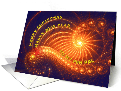 Merry Christmas card for pen pal card (513317)