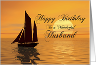 Husband Birthday Yacht card
