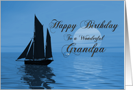 Grandpa Birthday Yacht card
