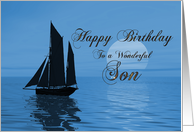 Son Birthday Yacht card