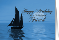 Friend Birthday Yacht card