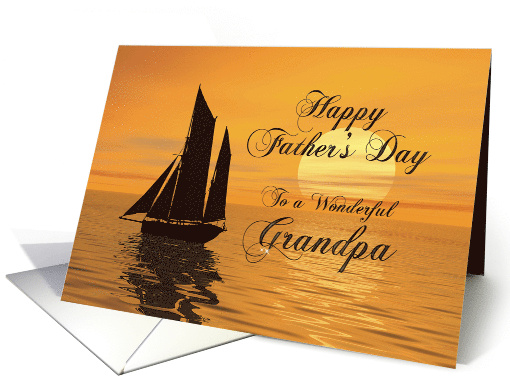Grandpa Father's Day Yacht card (526597)