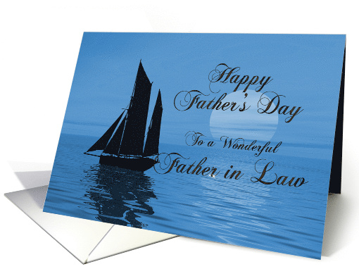 Father-in-law Father's Day Yacht card (526662)